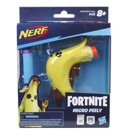 Blaster Nerf Fortnite MicroShots Peely mini, cu 2 proiectile