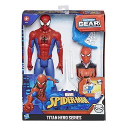 Figurina Spider-Man 30 cm cu echipament, lansator si accesorii Hasbro