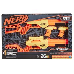 Set 4 blastere Nerf Alpha Strike Lynx si Stinger cu 26 sageti