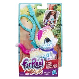 Catelus FurReal Walkalots multicolor cu lesa, jucarie interactiva Hasbro