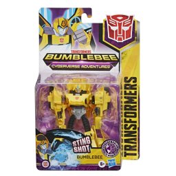 Figurina Transformers Cyberverse Bumblebee cu atac activat, 14 cm