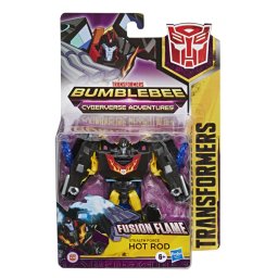 Figurina Transformers Cyberverse Hot Rod Fusion Flame, 14 cm