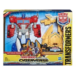 Figurina Transformers Cyberverse Optimus Prime cu armura Spark Ark Power