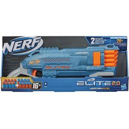 Blaster Nerf Elite 2.0 Warden DB-8 cu 16 sageti si tragere dubla