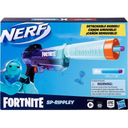 Blaster Nerf Fortnite SP-Rippley cu 6 sageti Elite si teava detasabila