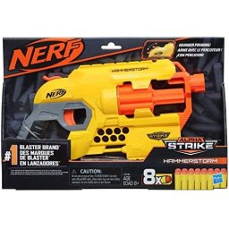 Blaster Nerf Alpha Strike Hammerstorm cu tambur rotativ si 8 darturi