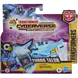 Figurina Transformers Cyberverse Autobot Whirl 1 Step, robot vehicul