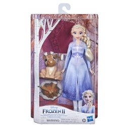 Papusa Elsa Frozen 2 cu foc de tabara si accesorii de poveste