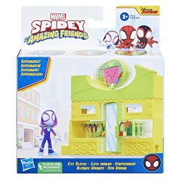 Set de constructie Spidey si Prietenii Extraordinari City Bloks Supermarket