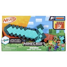 Sabie-blaster Nerf Minecraft Diamond 2 in 1 cu 8 sageti N1