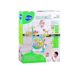 Set tobe muzicale pentru copii cu scaun, microfon si lumini Banging Bopping