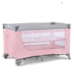 Patut de calatorie Kinderkraft LEODY cu accesorii, roz
