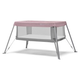 Patut de voiaj 2 în 1 Kinderkraft MOVI roz, pliabil, cu 2 niveluri