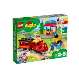LEGO DUPLO Tren cu Aburi 10874 interactiv cu lumini, sunete si sina