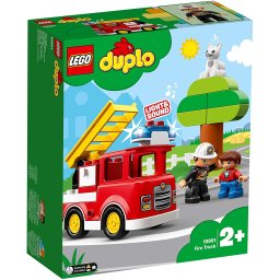 LEGO DUPLO Camion de Pompieri 10901 cu lumini, sunete si scara