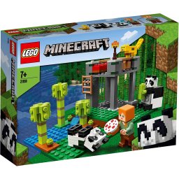 LEGO Minecraft Gradinita Panda 21158, set de constructie pentru copii 7+