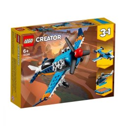 LEGO Creator 3 in 1 Avion cu Elice, Jet si Elicopter 31099