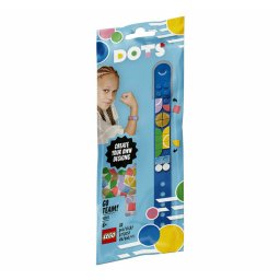 Bratara sport LEGO DOTS albastra, creativa, ajustabila, pentru copii 6+