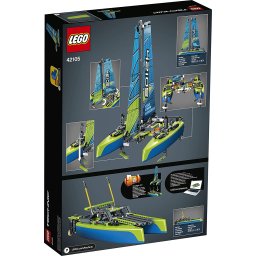 LEGO Technic Catamaran 42105, barca de curse 2 in 1 care pluteste