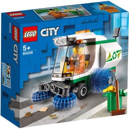 LEGO City Masina de maturat strada 60249 cu perii rotative si sofer