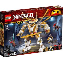 LEGO NINJAGO Robotul de Aur 71702, set de constructie cu 489 piese