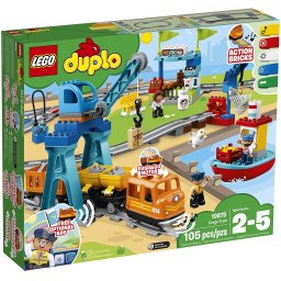 LEGO DUPLO Tren de Marfa Interactiv 10875 cu sine si accesorii