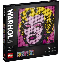 LEGO Art Andy Warhol Marilyn Monroe 31197, tablou decorativ 4 in 1