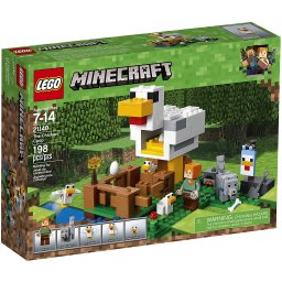 LEGO Minecraft Cotetul de Gaini 21140, set de constructie 198 piese
