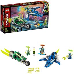 LEGO NINJAGO Masinile rapide de curse ale lui Jay si Lloyd 71709