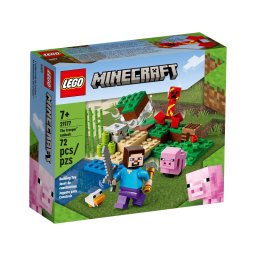 LEGO Minecraft Ambuscada Creeper 21177, set de constructie 72 piese