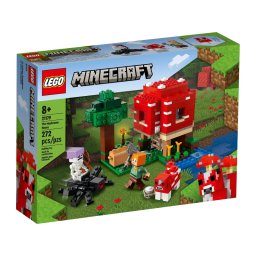 LEGO Minecraft Casa Ciuperca 21179, set de constructie cu 272 piese