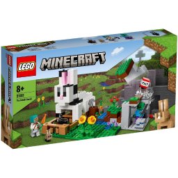 LEGO Minecraft Ferma cu Iepuri 21181, set de constructie pentru copii 8+