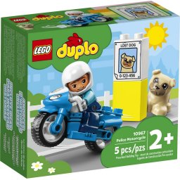 LEGO DUPLO Motocicleta de Politie 10967, set educativ 2+ ani