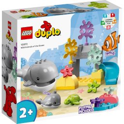 LEGO DUPLO Animale salbatice din ocean 10972, set educativ 2+ ani