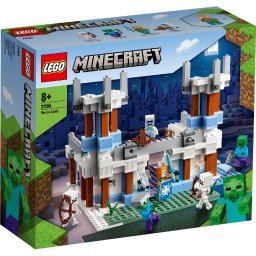 LEGO Minecraft Castelul de Gheata 21186, set de constructie pentru copii 8+
