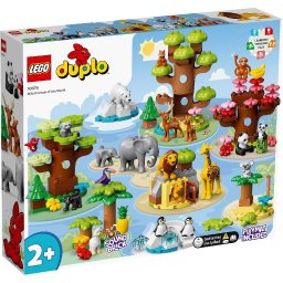 LEGO DUPLO Animalele Salbatice ale Lumii 10975, set educativ 2+ ani