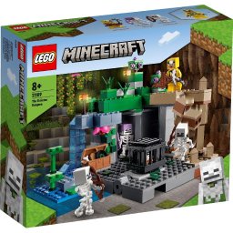 LEGO Minecraft Temnita Scheletelor 21189, set de constructie interactiv 8+