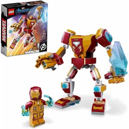 LEGO Marvel Armura de Robot a lui Iron Man 76203, 7+ ani