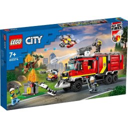LEGO City Masina Unitatii de Pompieri 60374 cu drona si 3 minifigurine
