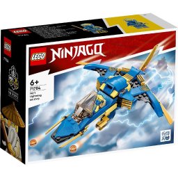LEGO NINJAGO Avionul Fulger EVO al lui Jay 71784, 146 piese