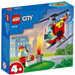 LEGO City Elicopter de Pompieri 60318, set de constructie 4+
