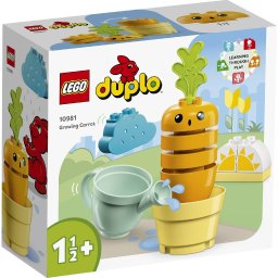 LEGO DUPLO Morcov care creste 10981, jucarie educativa pentru copii 18 luni+