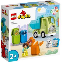LEGO DUPLO Camion de reciclare 10987, jucarie educativa 2+ ani