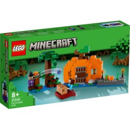 LEGO Minecraft Ferma de dovleci 21248, set de constructie pentru copii 8+