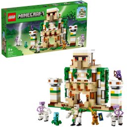 LEGO Minecraft Fortareata Golemului de Fier 21250, set constructie 9+