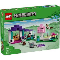 LEGO Minecraft Refugiul Animalelor 21253, set de constructie 7+