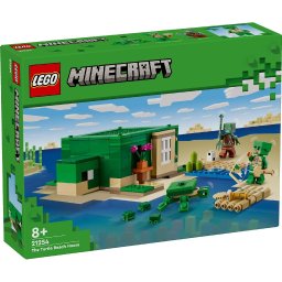 LEGO Minecraft Casa de pe Plaja Testoaselor 21254, set de constructie 8+