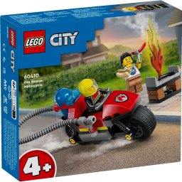 LEGO City Motocicleta de Pompieri 60410, set de salvare 4+ ani