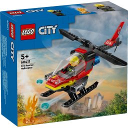 LEGO City Elicopter de Pompieri 60411 pentru copii 5+
