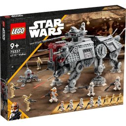 LEGO Star Wars AT-TE Walker 75337, vehicul articulat cu minifigurine